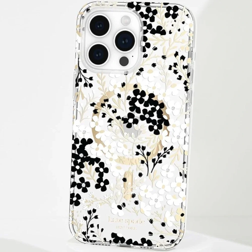 NIB♠️Kate Spade ♠️ iPhone 14 Pro Max or 15/14/13 iridescent glitter Design Case